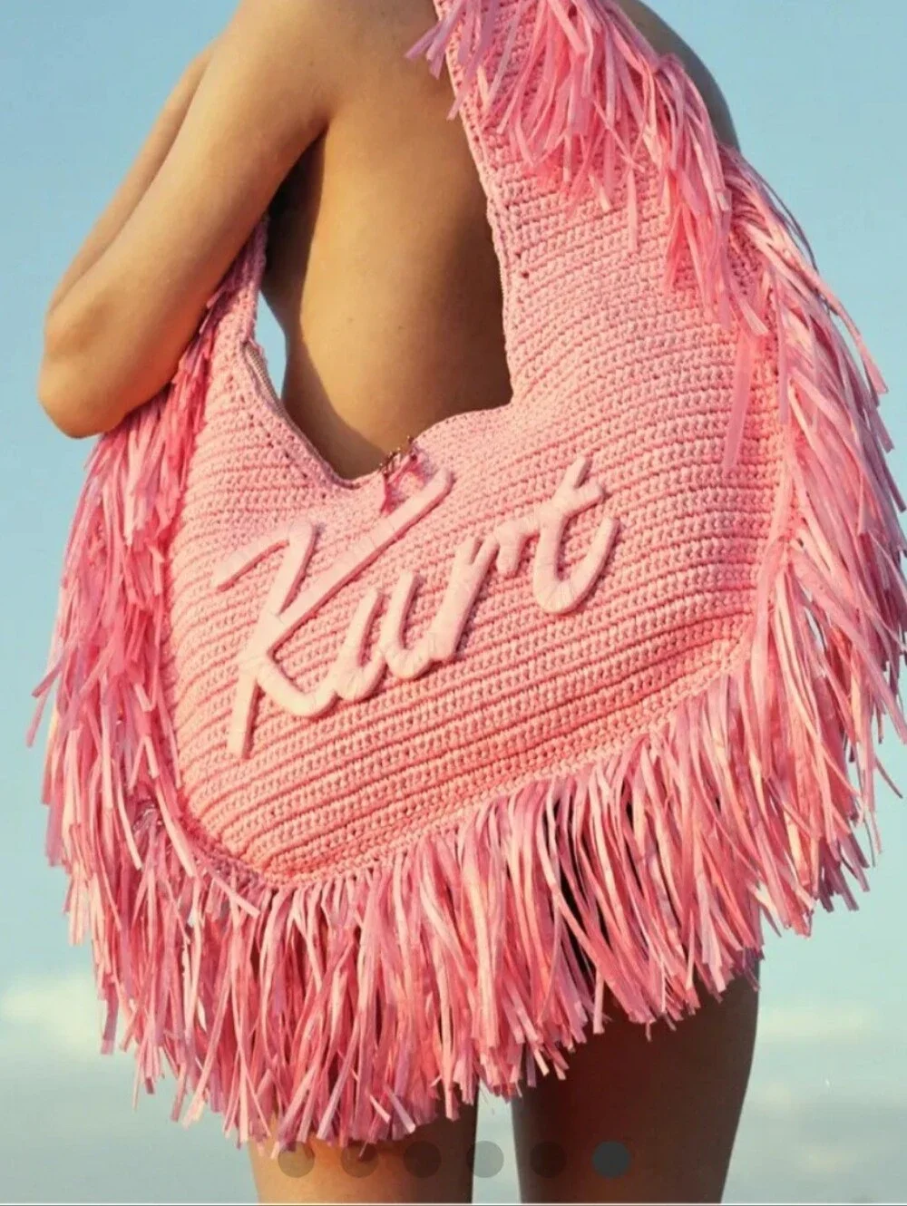 Kurt Geiget Large Hobo Fringe Bag